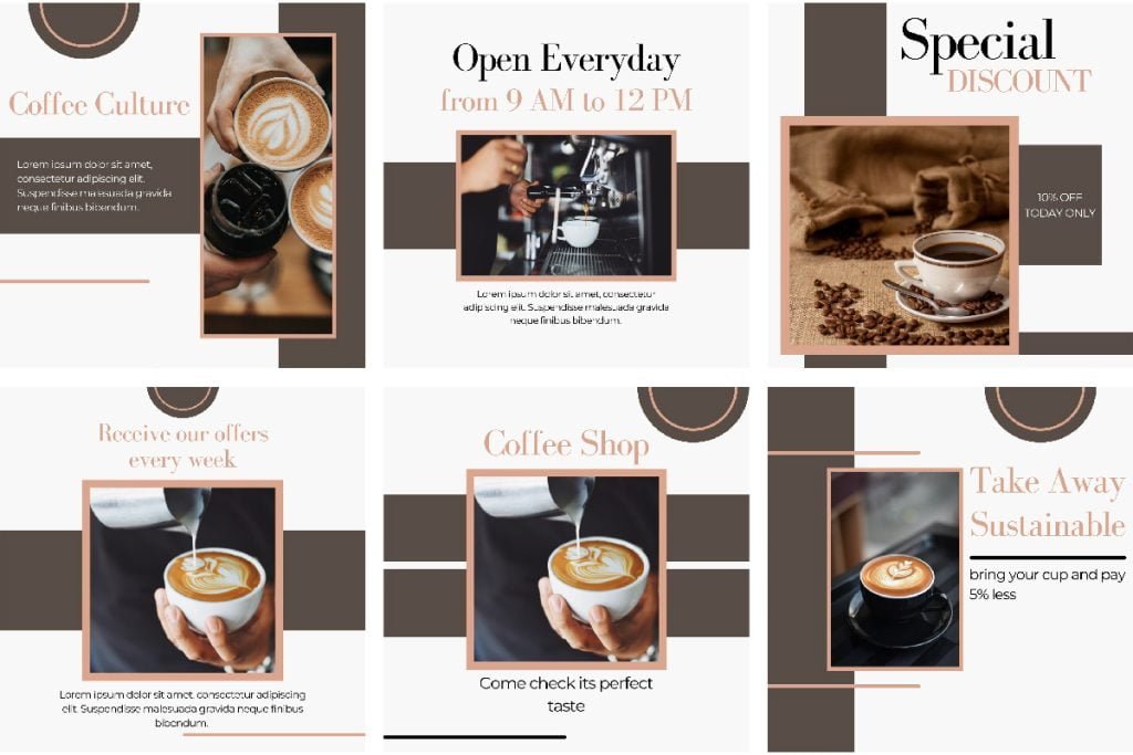 Coffee Shop Instagram Post Vol 31